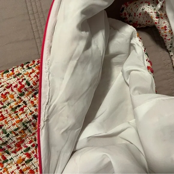 Never A Wallflower Multicolor Tweed Dress with Ruffle Hem - Picture 3 of 7